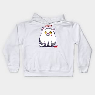 Murder Kittten - White Kids Hoodie